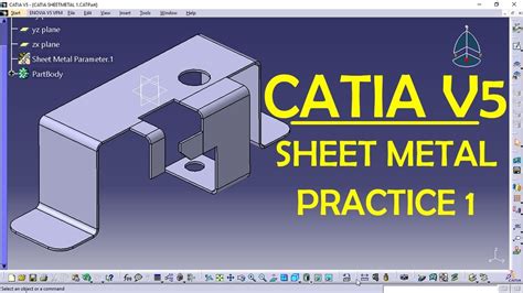 catia v5 generative sheet metal design|CATIA sheet metal exercises pdf.